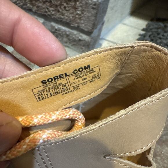 Sorel Cameron Flatform Lace-Up Wedge Sandals Size 9.5 - Picture 13 of 16